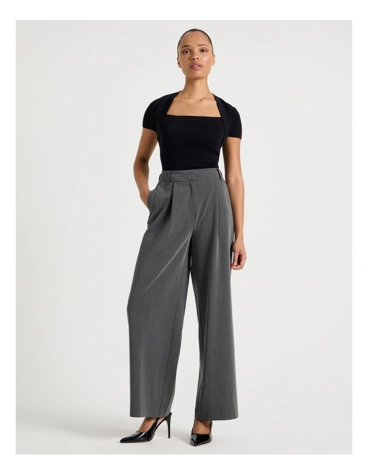 Shrug Knit Top in Black image 7