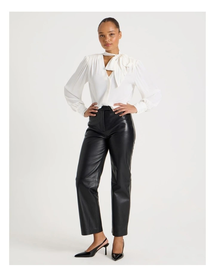 Scarf Blouse in Ivory image 3