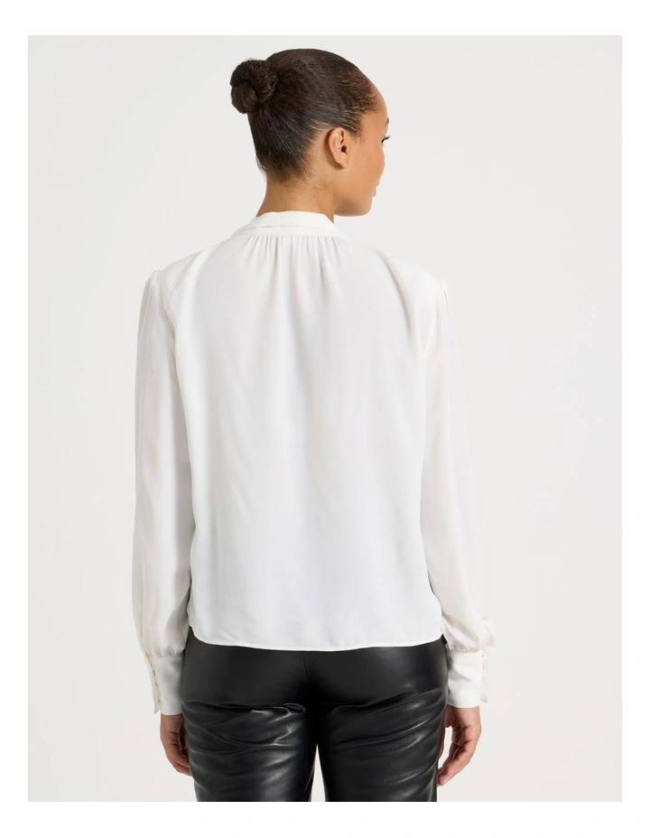Scarf Blouse in Ivory image 6