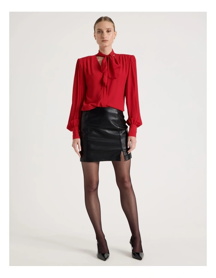 Scarf Blouse in Red image 3