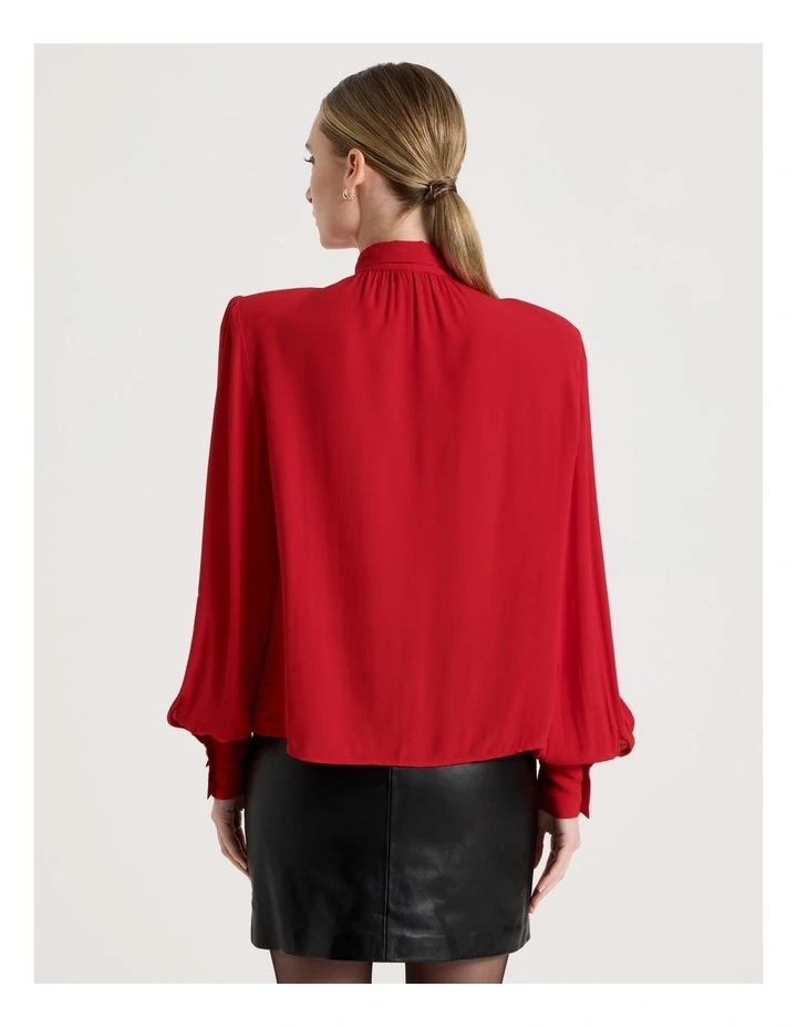 Scarf Blouse in Red image 6