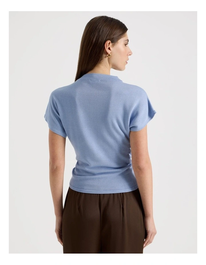 Dolman Sleeve Knit Top in Cornflower image 6