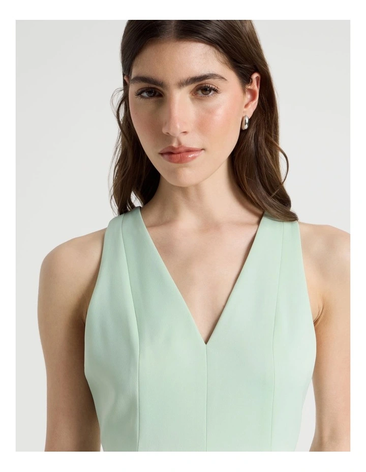 Satin Peplum Top in Mint image 5