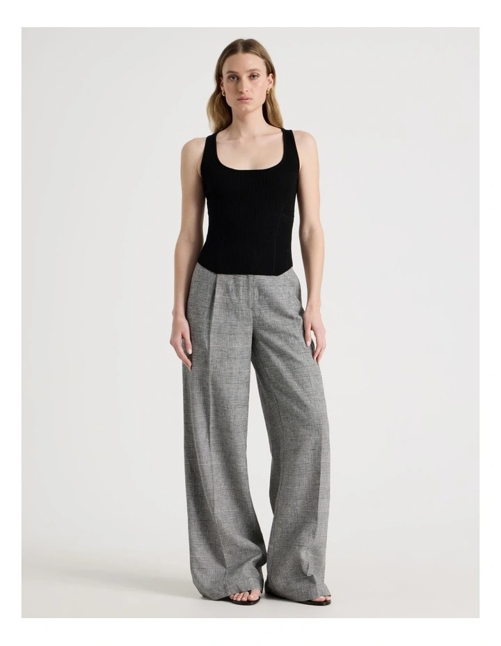 Corest Knit Tank in Black image 3