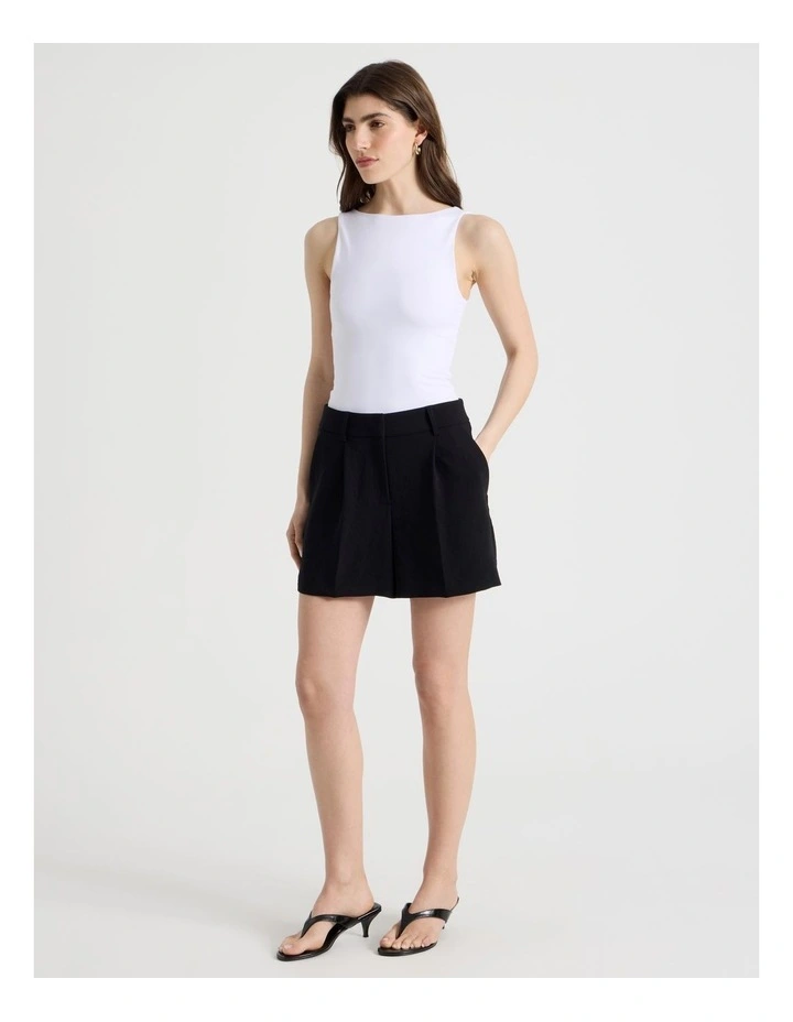 Boat Neck Tank in White image 3