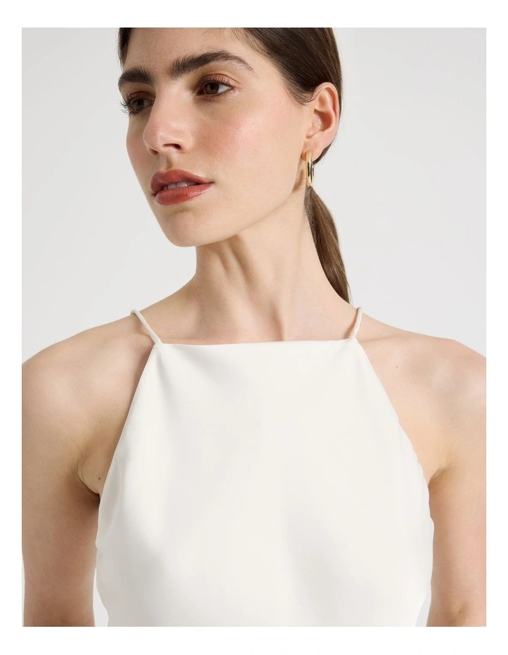 Strappy Satin Cami in Ivory image 2