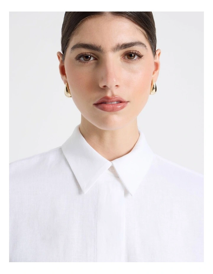 Short Sleeve Shirt in White image 3