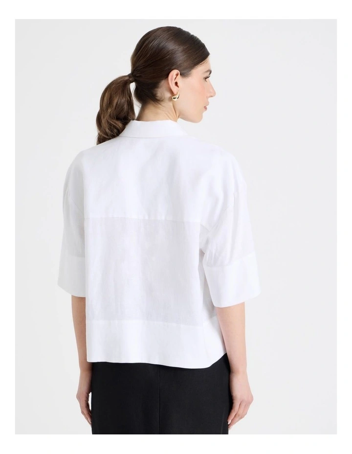 Short Sleeve Shirt in White image 7