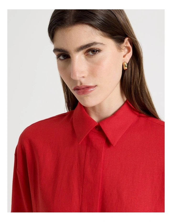 Short Sleeve Shirt in Red image 3