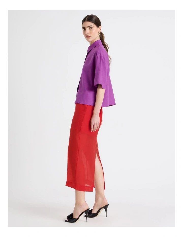 Short Sleeve Shirt in Grape image 1