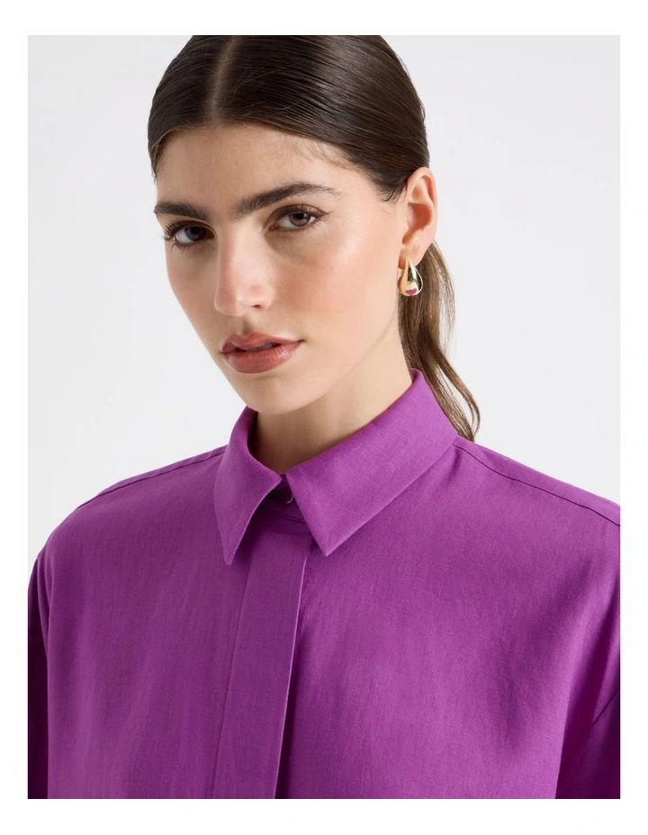 Short Sleeve Shirt in Grape image 4