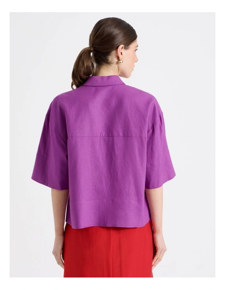 Short Sleeve Shirt in Grape image 7