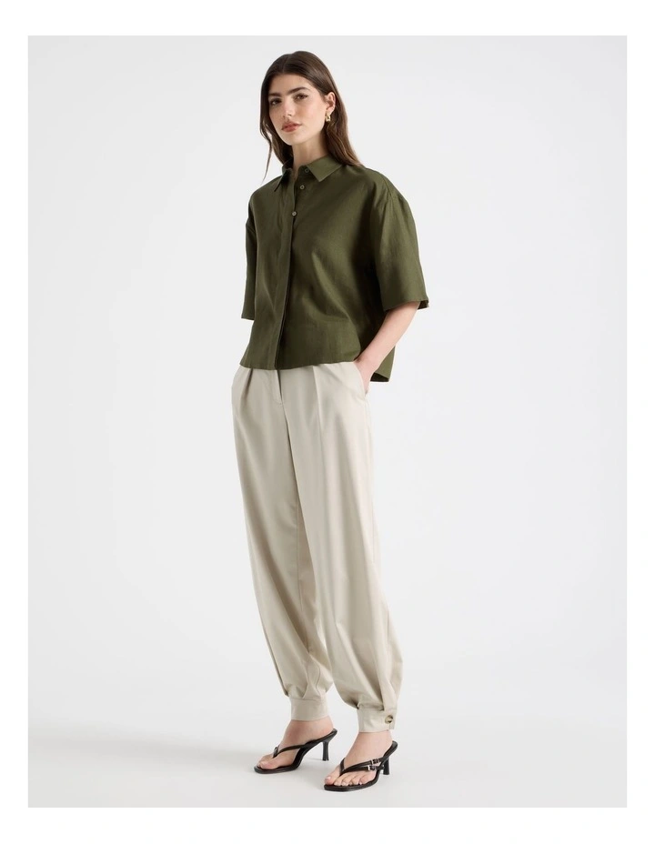 Short Sleeve Shirt in Khaki image 2