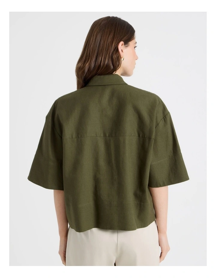 Short Sleeve Shirt in Khaki image 6