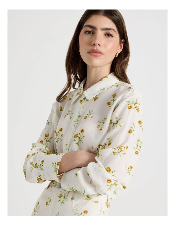 Flowy Shirt in Ivory image 4