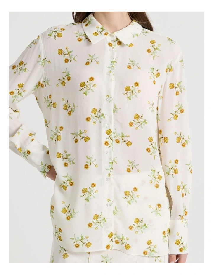 Flowy Shirt in Ivory image 5