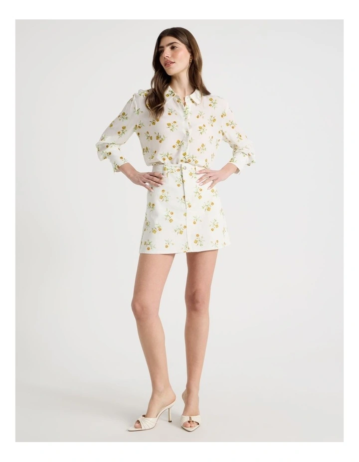 Flowy Shirt in Ivory image 7