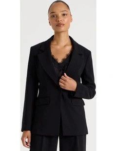 Single Breasted Blazer in Black