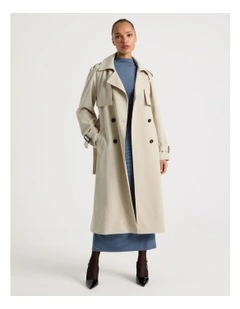 Trench Coat in Stone