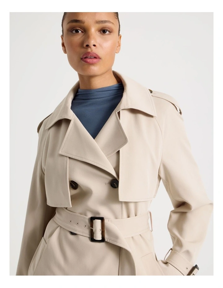 Trench Coat in Stone image 2