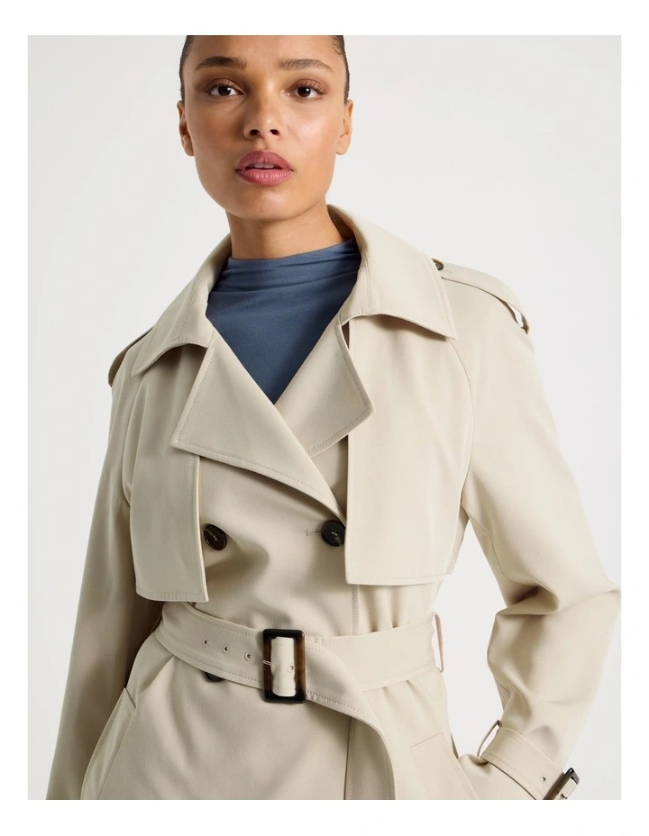 Trench Coat in Stone image 2