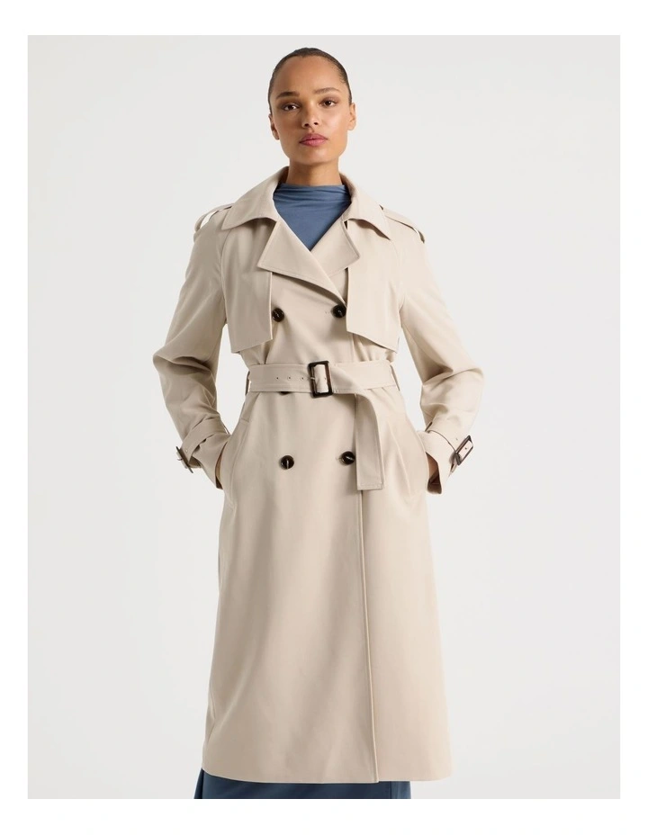 Trench Coat in Stone image 4