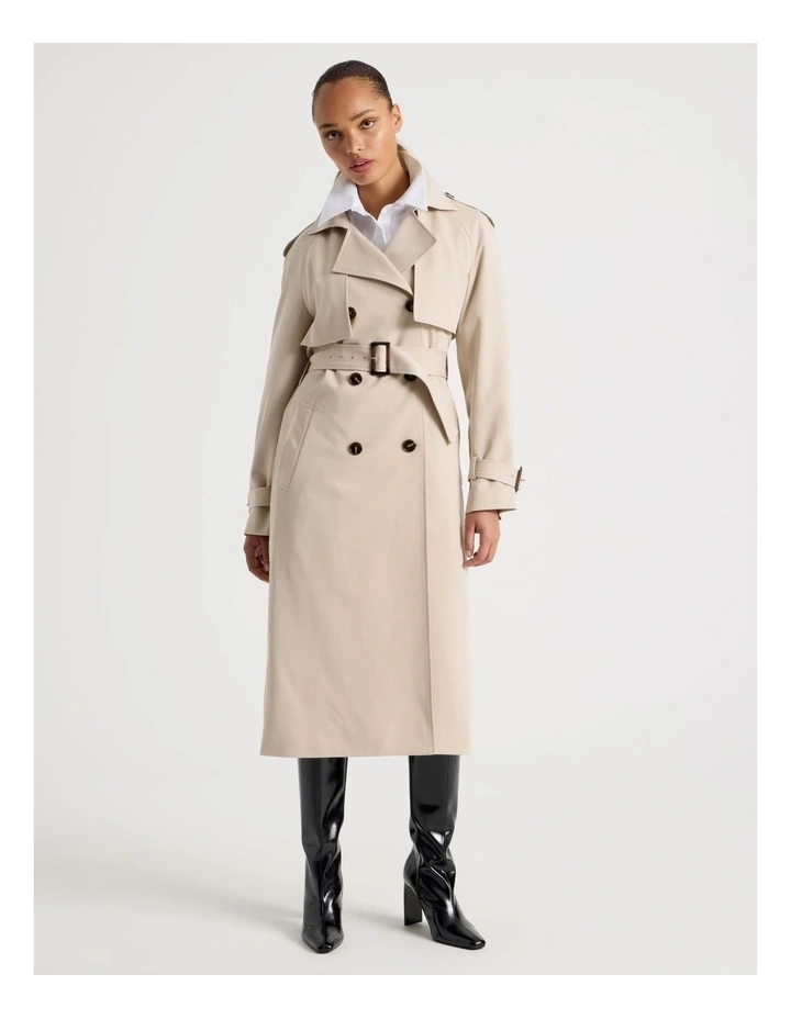 Trench Coat in Stone image 6
