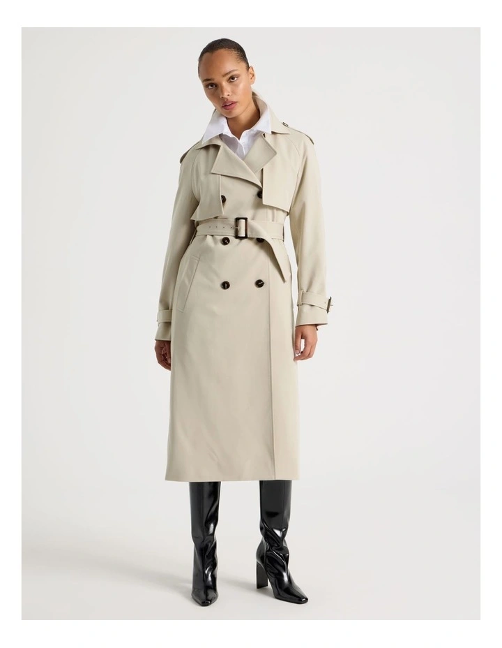 Trench Coat in Stone image 6