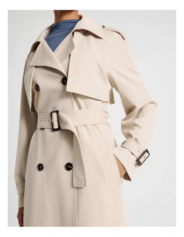 Trench Coat in Stone image 7