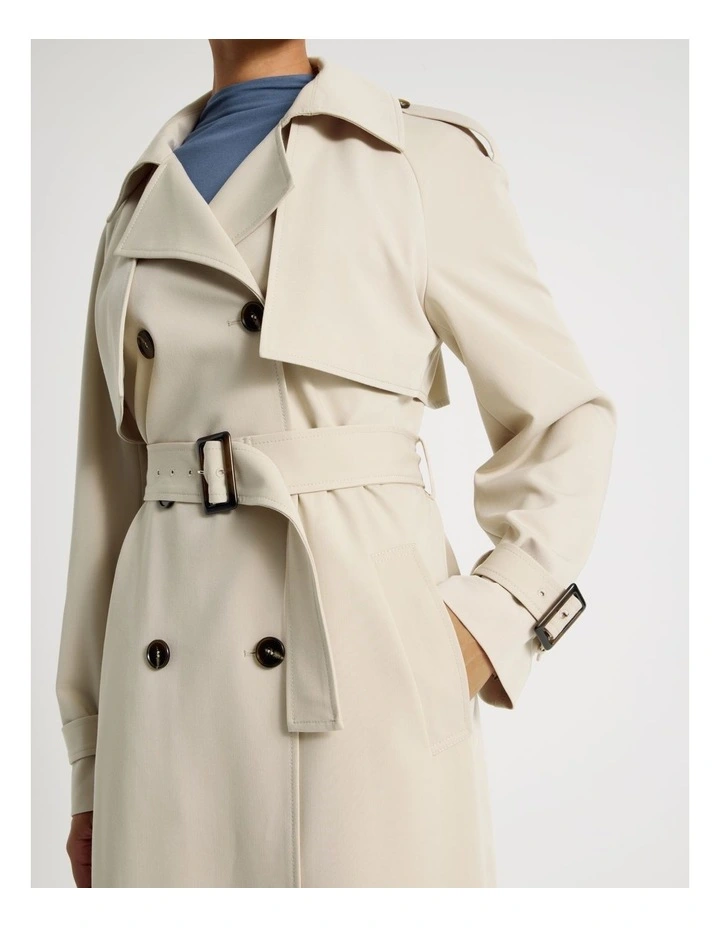 Trench Coat in Stone image 7