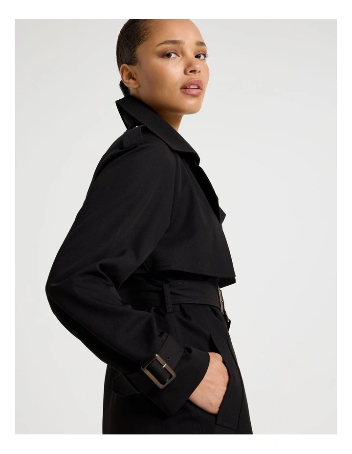 Trench Coat in Black image 3