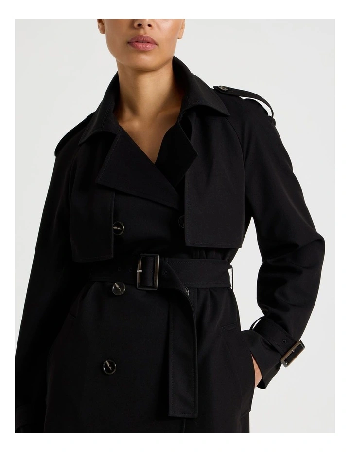 Trench Coat in Black image 6