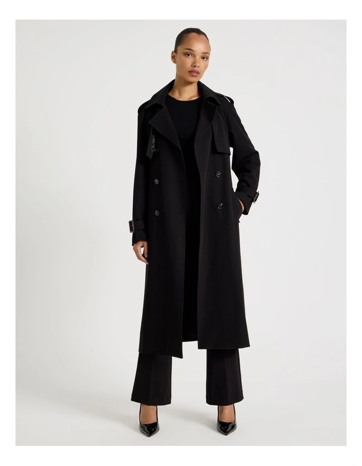 Trench Coat in Black image 7