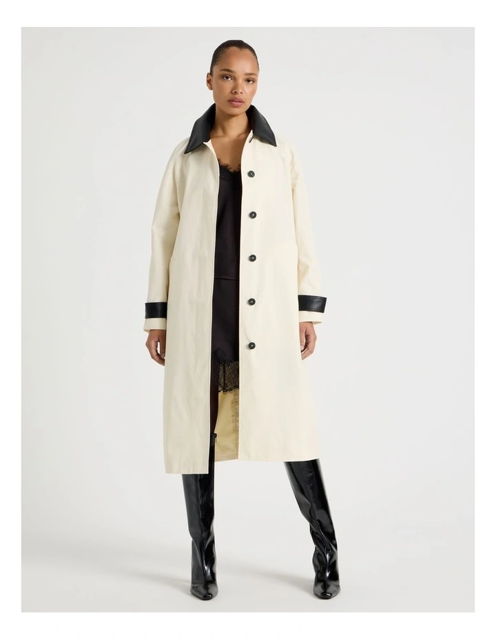 Duster Coat in Ecru image 1