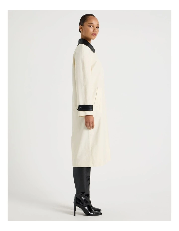 Duster Coat in Ecru image 4