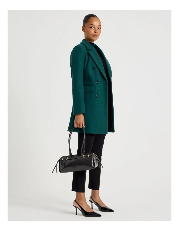 Double Breasted Coat in Atlantic image 4