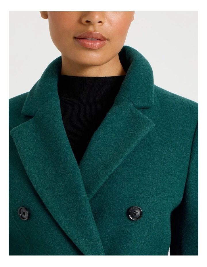 Double Breasted Coat in Atlantic image 7