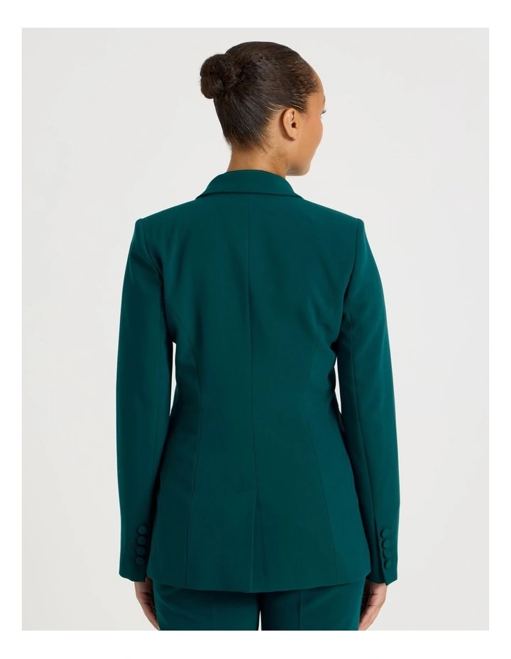 Slim Fit Single Breasted Blazer in Atlantic image 6