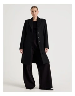 Hourglass Coat in Black