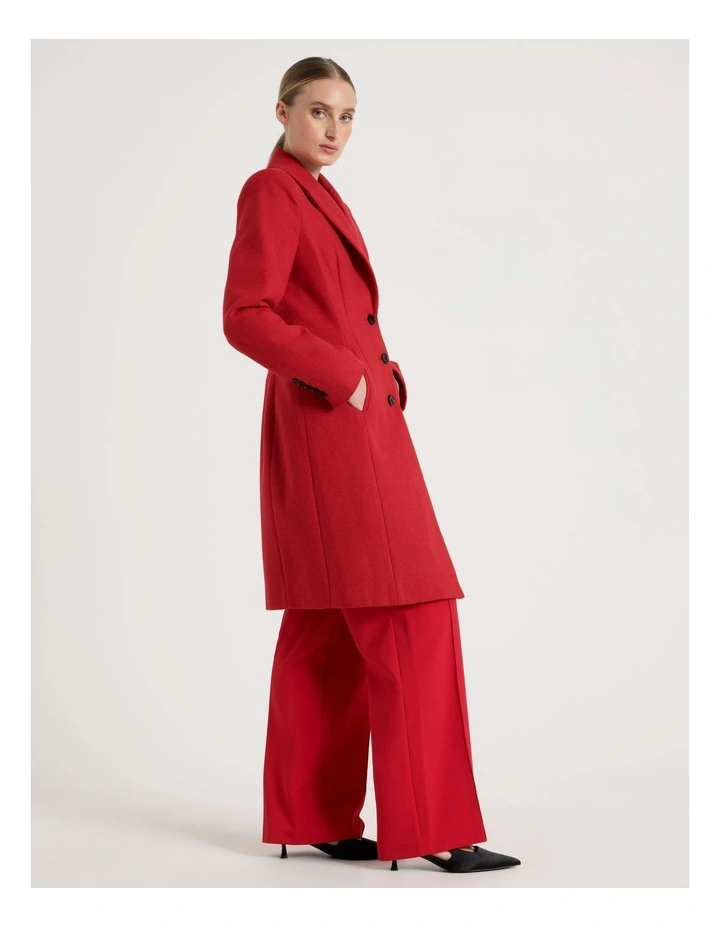 Hourglass Coat in Red image 3