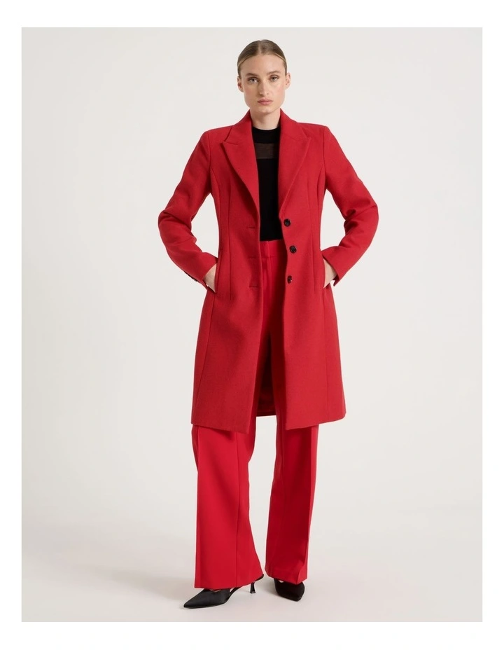 Hourglass Coat in Red image 4