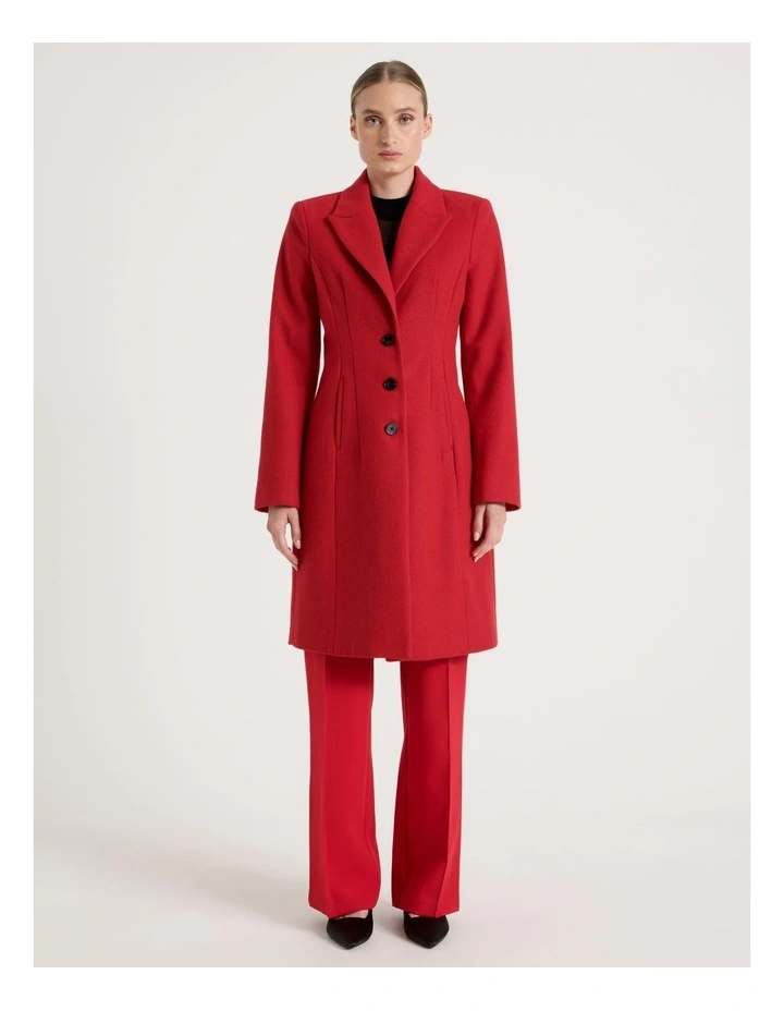 Hourglass Coat in Red image 5