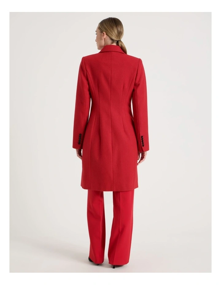 Hourglass Coat in Red image 6