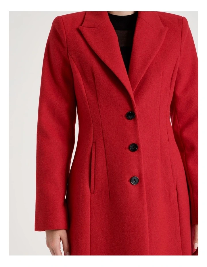 Hourglass Coat in Red image 7