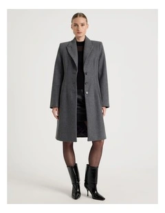 Hourglass Coat in Charcoal