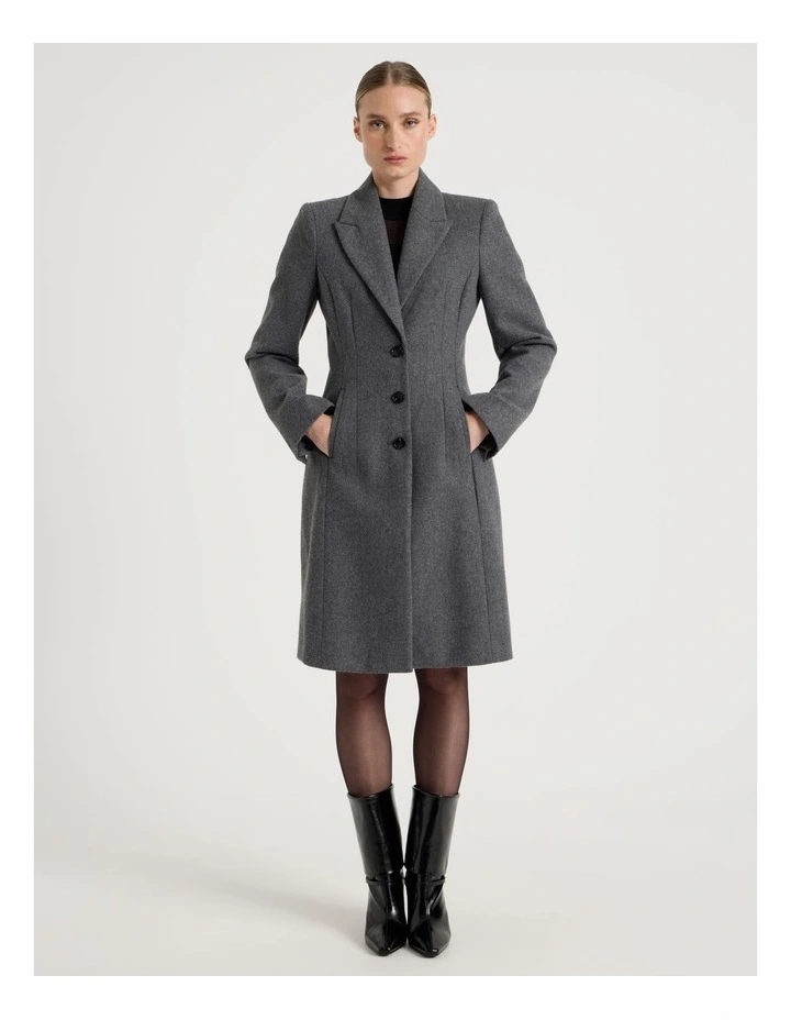 Hourglass Coat in Charcoal image 5