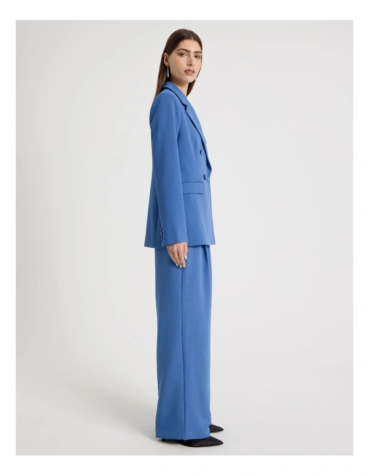 Double Breasted Blazer in Blue image 7