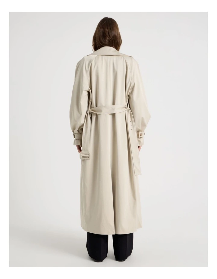 Soft Trench Coat in Stone image 6