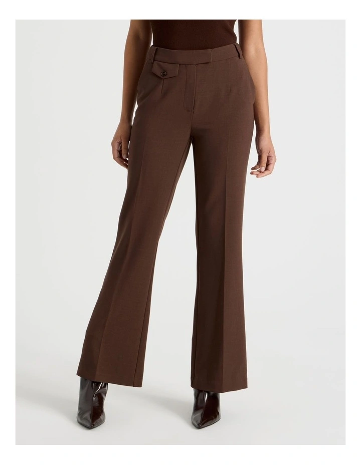 Bootcut Pant in Dark Brown image 2