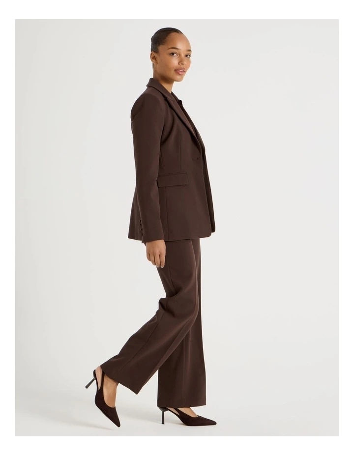 Mid Rise Bootcut Pant in Chocolate image 1